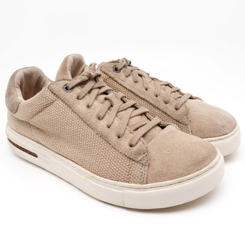 Birkenstock Bend Low Sandcastle Canvas Suede Sneakers Womens SIZE 38
